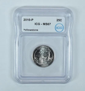 2010-P Washington Quarter ATB Yellowstone MS67 ICG - Picture 1 of 5