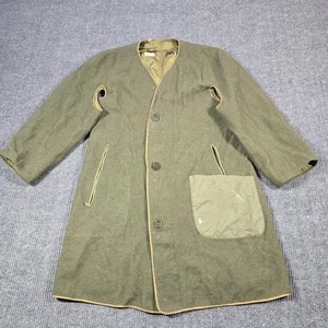 Vintage 1950s Korean War Coat Size Large Jacket Liner Only Military Army Wool - Picture 1 of 16
