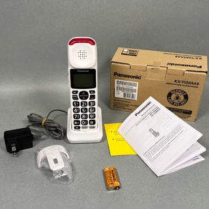 Panasonic KX-TGMA44W White Expansion Handset Phone for KX-TGM420W - Tested NICE - Picture 1 of 23