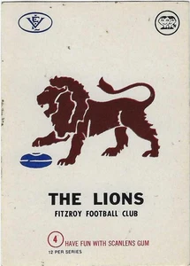 Pegatina emblema Scanlens Club 1973 (4) Fitzroy - Imagen 1 de 2