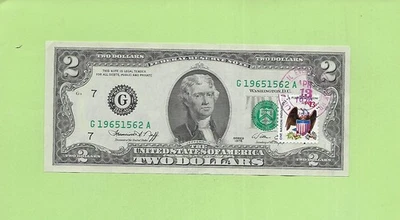 1976 ..UNCIRC $2  G 1965 1562 A .... FIRST DAY ISSUE STAMPED    APRIL 13, 1976 - Image 1 of 2