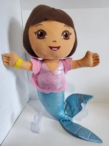 DORA DIE ENTDECKERIN MEERJUNGFRAU PLÜSCHTIER Nanco Shiny Sparkle Puppe Ozean 2015 - Bild 1 von 8
