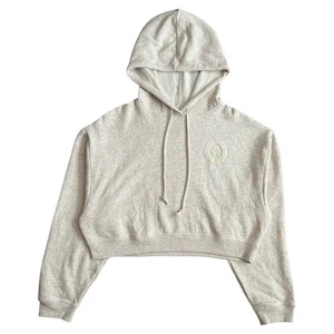 Victoria's Secret sudadera con capucha recortada de lana rosa para todos los días, L - Imagen 1 de 8