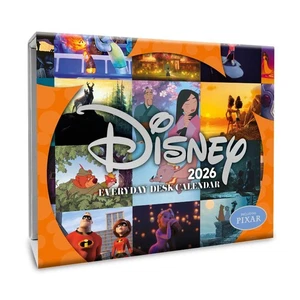 2026 Calendar Disney Animation Page to View Block Desk Calendar Official Product - Picture 1 of 7