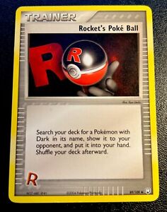Rocket's Pokeball 89/109 LP Ex Team Rocket gibt SP Pokémonkarte zurück!