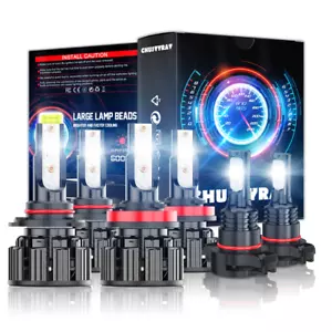 For GMC Canyon 2015-2022 6x High&Low Beam LED Headlight Fog Light Bulbs Kits - Foto 1 di 12