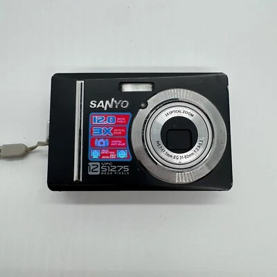 Sanyo VPC-S1275EX Digital Camera 12MP Compact Point & Shoot Tested & Working - Image 1 of 4