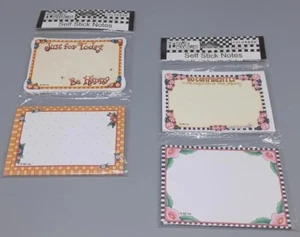 Mary Engelbreit Self Stick Notes Roses paquete de 2 30 hojas cada 2004 nuevo - Imagen 1 de 7