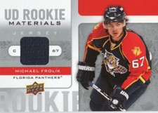 2008-09 Upper Deck Rookie Materials #RM-MF Michael Frolik Florida Panthers