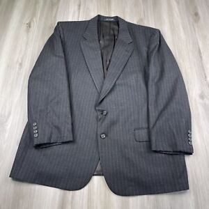 Vintage Burberrys Men's Pinstriped 100% Wool 2 Button Sport Jacket Size 44 Reg