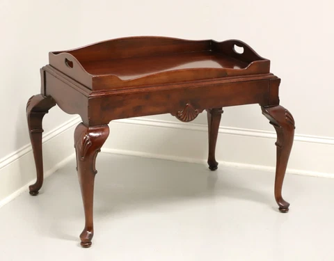 Late 20th Century Solid Mahogany Georgian Tea Serving Table Cover