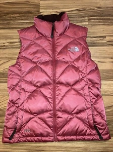 THE NORTH FACE Gilet imbottito donna piccolo usato in ottime condizioni Aconcagua 550 piumino rosa zip - Foto 1 di 4
