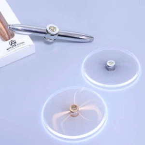 Fidget Spinner Pen with LED Light (Silver) - Picture 1 of 5