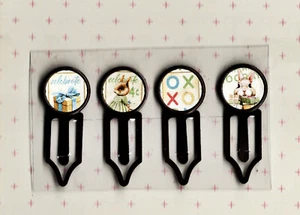 Graphic45 HIP HIP HOORAY! #103 Antique Copper (4) Metal Clips HANDMADE CELEBRATE - Picture 1 of 1