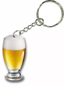 Keychain key ring keyring car motorcycle beer pub vintage funny brew bottle - Bild 1 von 1