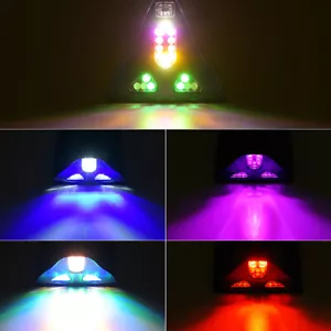 Car Solar LED Anti Collision Light Warning Light Shark Fin Antenna Light  - Bild 1 von 12