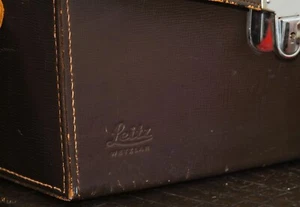 Leitz Leica Vintage Leder grün M Etui 12" x 5" x 7" reparaturbedürftig. - Bild 1 von 17