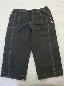 East West Windbreaker Mesh Fored Cropped Drawcord Pantalones Black XL - Imagen 1 de 8