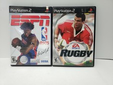 ESPN NBA 2K5  Sony PlayStation 2  PS2 Complete, Free Shipping + Bonus Rugby Game