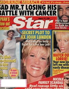 STAR August 13 1996 Oprah Winfrey Joan Lunden Lorrie Morgan Mr. T Nicole Simpson - Imagen 1 de 2