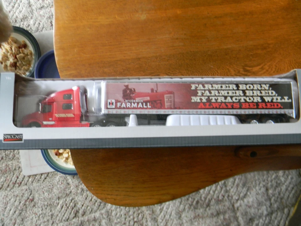 1/64 CaseIH Farmer Born Farmer Bred Tractor Trailer by Speccast - Image 1 of 1