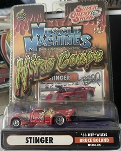 1933 WILLYS COUPE 2004 FUNLINE MERCHANDISE INC. MUSCLE MACHINES NITRO COUPE - Picture 1 of 1