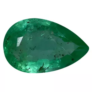 1.50 ct Eye-opening Pear Cut (10 x 6 mm) Colombia Green Emerald Natural Gemstone - Picture 1 of 1