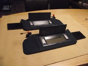 1989-1993 CADILLAC OEM SEVILLE BLUE LIGHTED SUN VISOR SET WITH MIRRORS...NICE - Picture 1 of 4