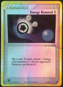 Energy Removal 2 (Reverse Holo) 80/109 Uncommon EX Ruby & Sapphire - DMG - Picture 1 of 4