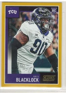 ROSS BLACKLOCK RC 2020 SCORE Football GOLD parallel RETAIL TCU Texans - Picture 1 of 1
