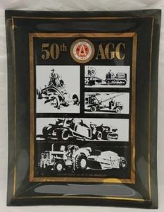 AGC Memorabilia Associated General Contractors 50th anniversary glass plate - Picture 1 of 12