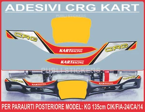ADESIVI "KART CRG" PER PARAURTI POSTERIORE MODELLO KG 135cm CIK/FIA-24/CA/14 - Foto 1 di 1
