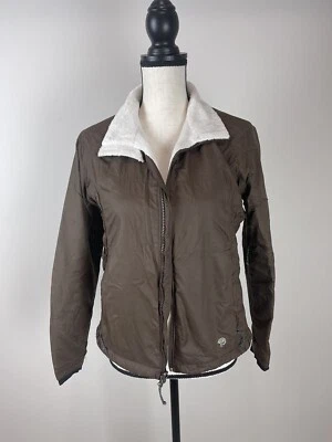Chaqueta para mujer Mountain Hardwear marrón forrada de lana bordada talla S/P Foto 1 de 4