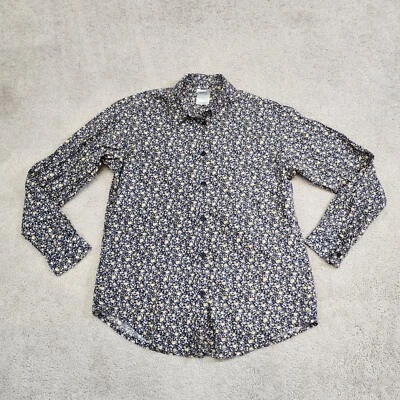 Blusa Laura Ashley Camisa Vintage Años 80 Azul Blusa Camisa Floral Laura Ashley Talla 4 Foto 1 de 4