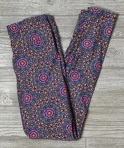 NUEVO Leggings LuLaRoe OS Talla Única Multicolor Geométrico Rayas Abstractas - Imagen 1 de 1