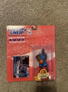 1997 NBA Charlotte Hornets Anthony Mason Starting Lineup Figure, New in Package - Picture 1 of 4