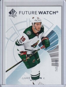 2017-18 SP Authentic Future Watch #152 Luke Kunin RC 745/999 - Minnesota Wild