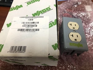 WAGO DIN MOUNT TOMA RECEPTÁCULO DÚPLEX 20A 120 VAC 51012218 - Imagen 1 de 1