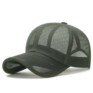 Berretto da baseball da uomo in rete cappello da golf traspirante casual sport all'aperto cappello estivo - Foto 1 di 18