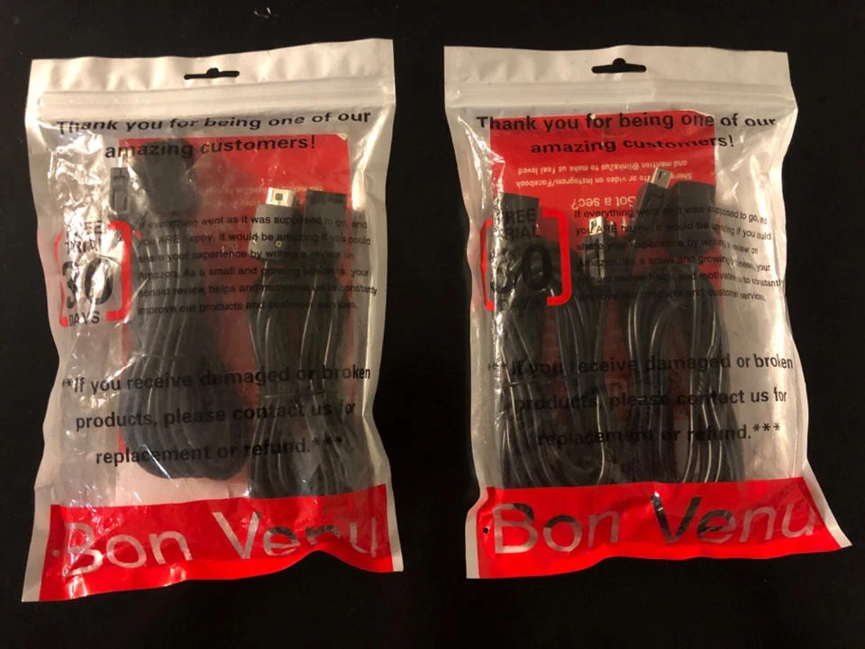 NES Classic Controller Extension Cable 3M/10ft (4-Pack), Bon Venu SNES Extension - Image 1 of 1