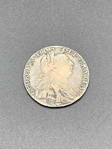 1787 Shilling - George III British Silver Coin (L11) - Picture 1 of 3