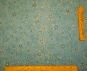 Christmas Fabric By Yard Star of Wonder on Teal-Blue/Green Premium Cotton Vtg 27 - Picture 1 of 2