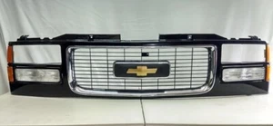 94-98 Cheyenne grille with Gold/Chrome Emblem Blk Grill Bezel No Lights - Picture 1 of 3