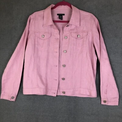 Для Joseph 100% льняной Coastal повседневный куртка на пуговицах размер M - Изображение 1 из 4