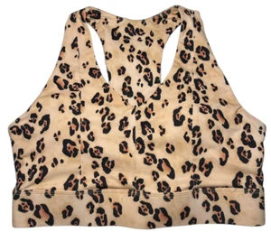 Sujetador deportivo Fabletics para mujer estampado animal medio Racerbach almohadillas extraíbles activo - Imagen 1 de 10