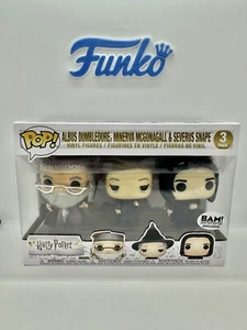Funko Pop Harry Potter Albus Dumbledore Minerva McGonagall Severus Snape 3 Pack - Picture 1 of 9