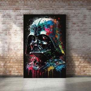 Arte de pared en lienzo Darth Vader, impresión de pintura de Star Wars, decoración del hogar - 5 tamaños - Imagen 1 de 5