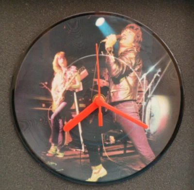 GRAND PRIX ROCK BAND Picture Disc WALL CLOCK Original Vinyl Record PD7023 7" . - Image 1 of 3
