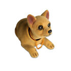 C14D Chihuahua Car Decoration Bobbing Head Dog Wobbling Sausage With Necklace
