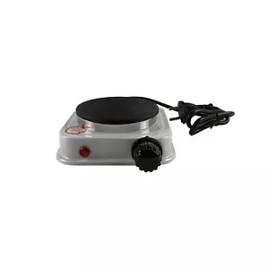 Mini Fornello Elettrico Da 500 Watt Piastra Ghisa Per Viaggio Campeggio 108 Mm - Foto 1 di 5